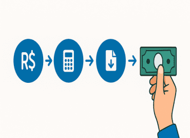 Proceso rápido y sencillo para cambiar divisas en Servicambios en cuatro pasos.